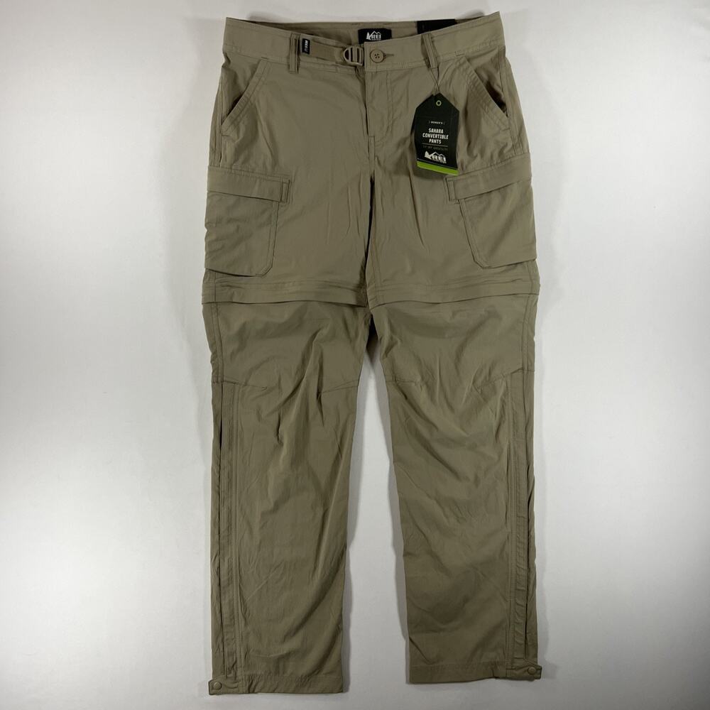 NWT REI Co-op Sahara Convertible Hiking Beige Pants Women's Size 10 Petite